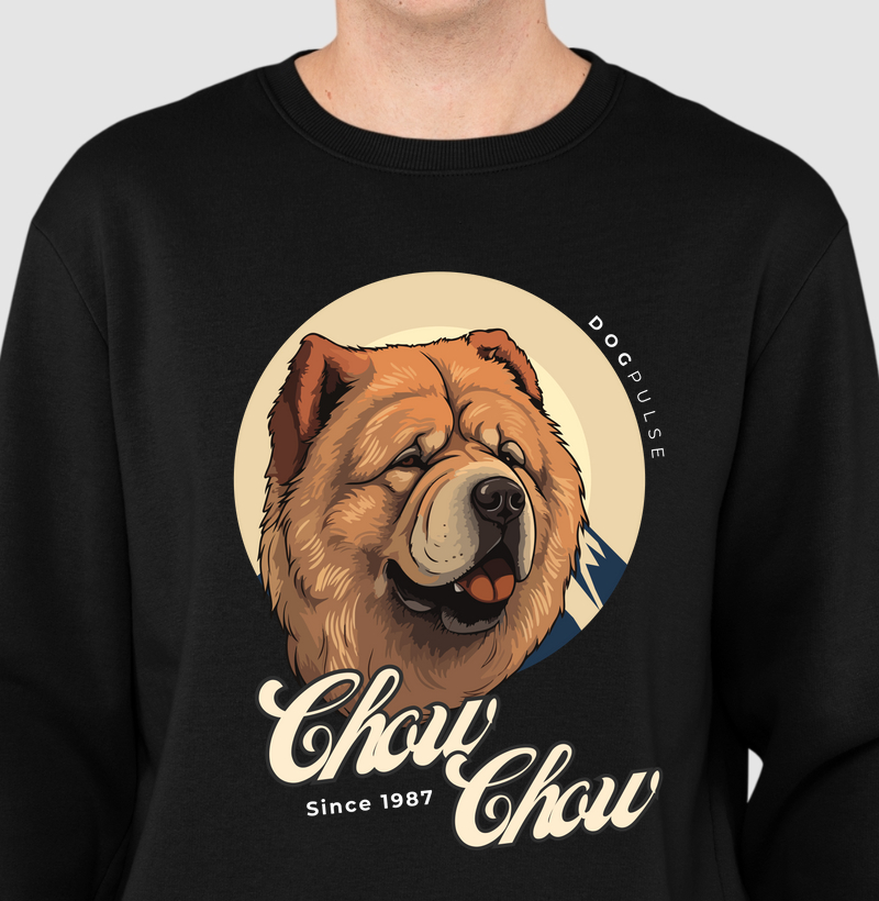 Suéter Moletom Chow Chow Busto Dog Pulse