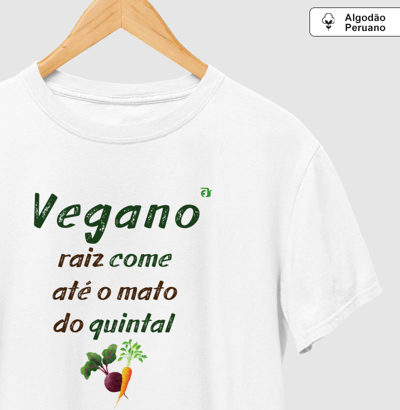 Vegano raiz come até o mato do quintal