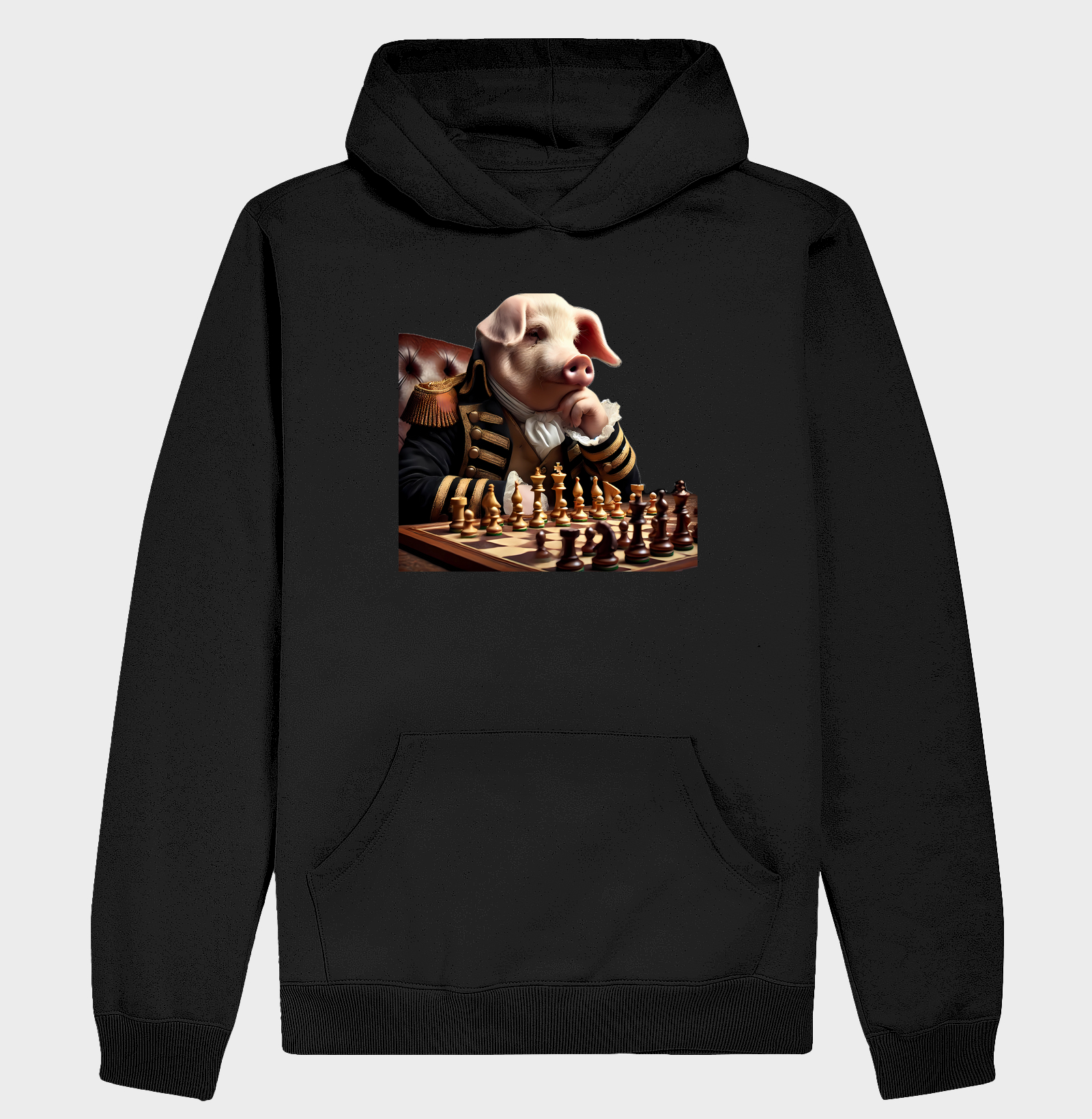 Porco jogando xadrez