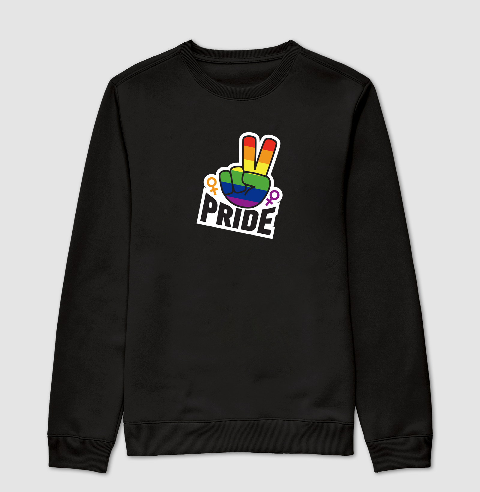 Suéter Pride ✌️ Mão da Vitória 🌈