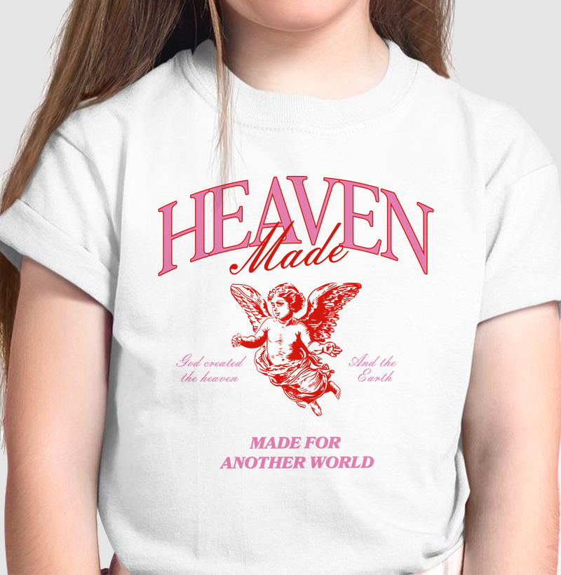 Tshirt Infantil Heaven Made