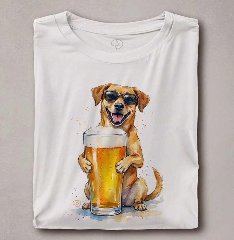 Cachorro com Cerveja