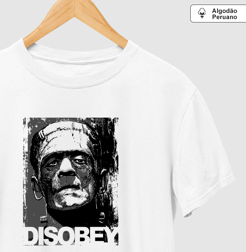 Camiseta Disobey Algodão Peruano - Camiseta Algodão Peruano