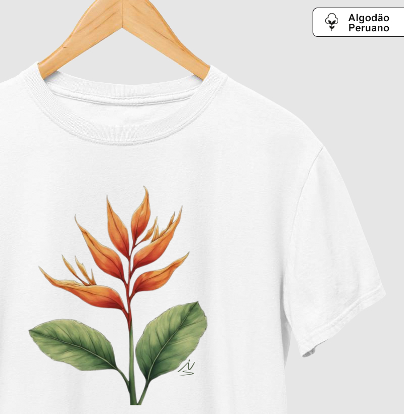 FLOR TROPICAL LARANJA INTENSA