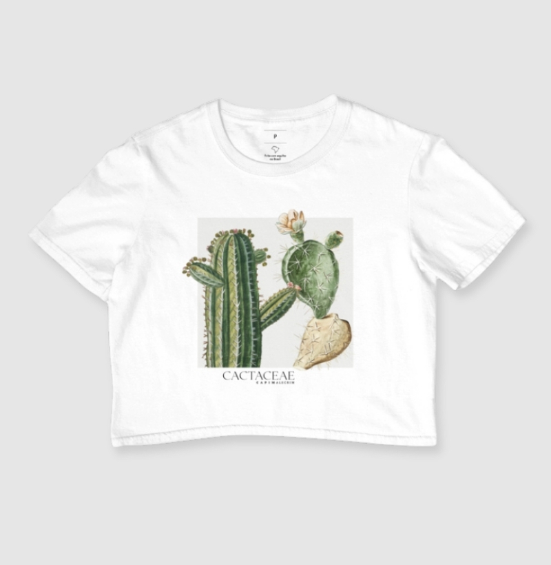 T-shirt Cropped - Cactos