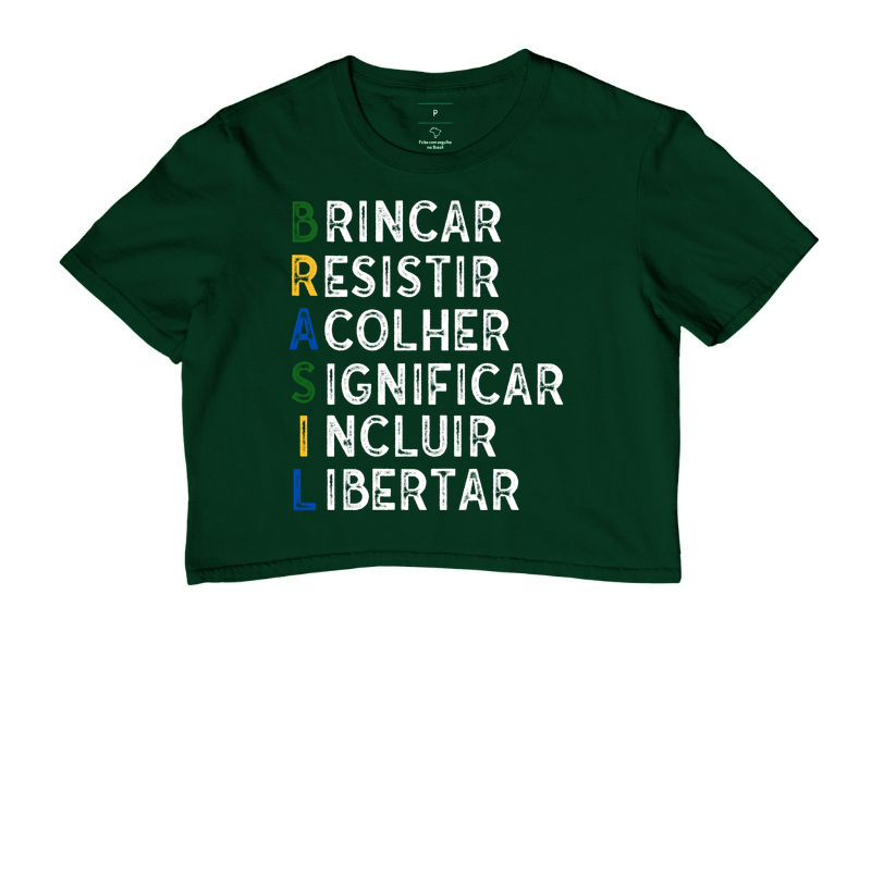 Camiseta Cropped | Brasil 