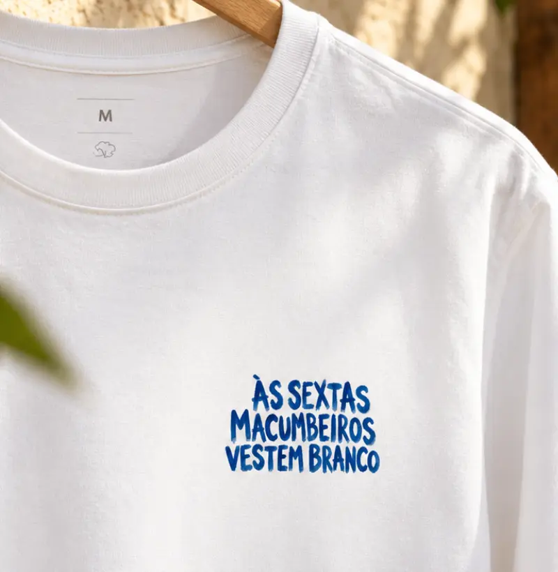 ÀS SEXTAS MACUMBEIROS VESTEM BRANCO MINIMAL