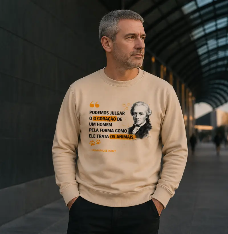 Suéter Moletom Filosofia de Immanuel Kant
