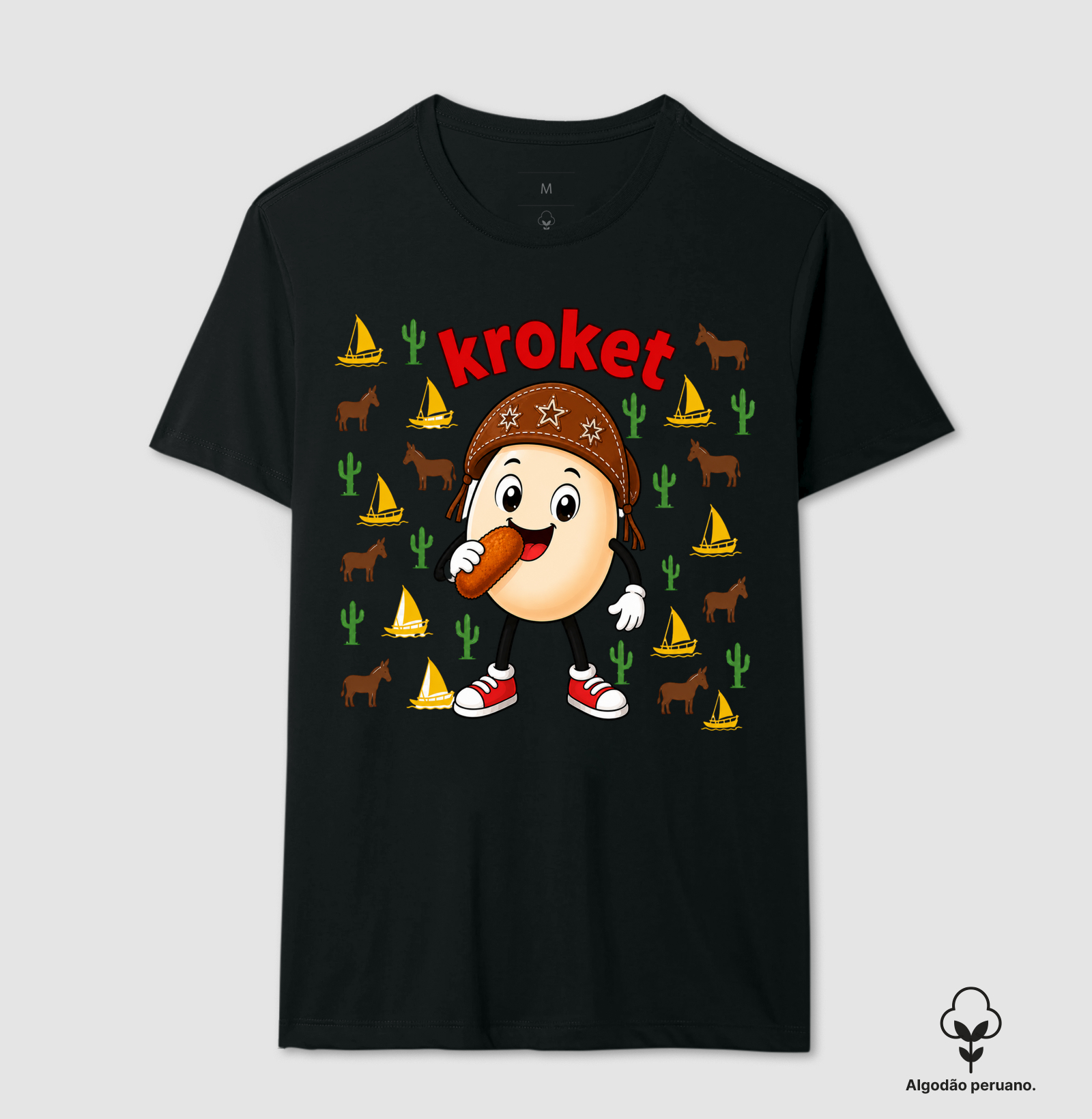 Egg Kroket - Nordeste - Camiseta Algodão Peruano