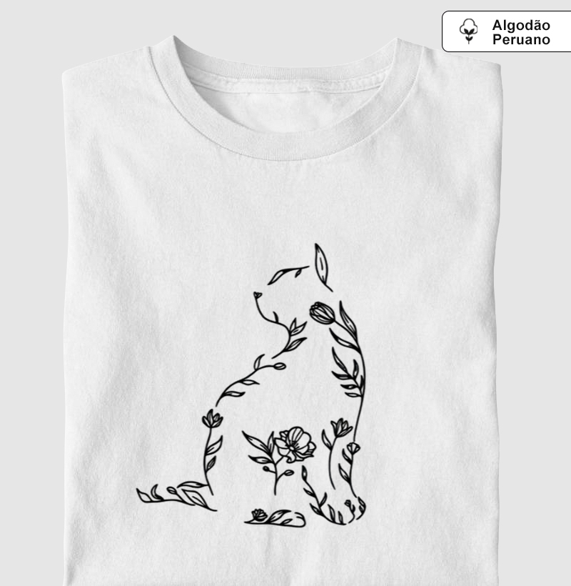 Gato Florido Minimalista