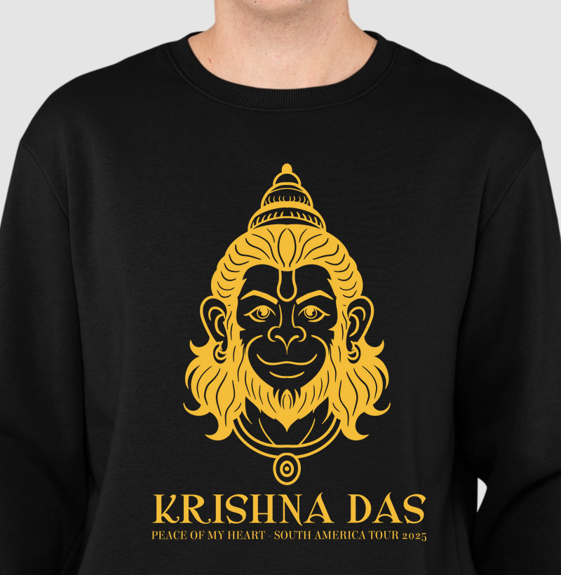 Hanuman Head - Suéter Moletom - Estampa Amarela