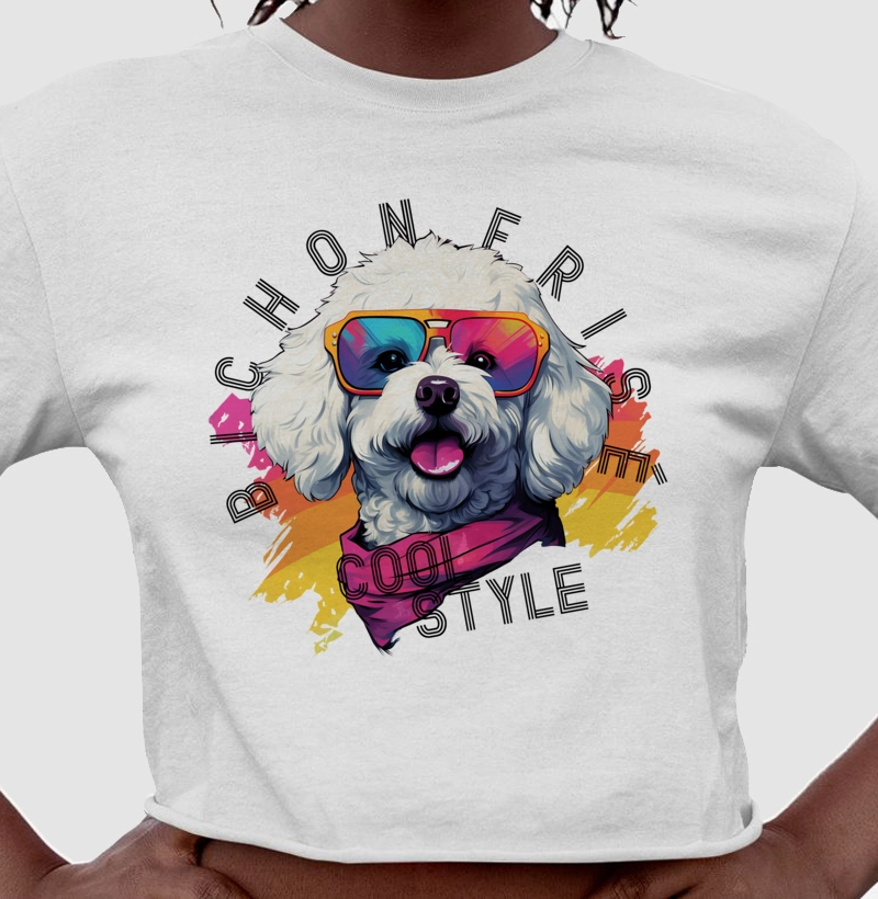 Camiseta Cropped Bichon Frise 03