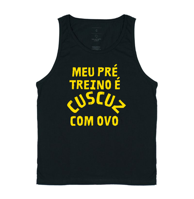 Meu pré treino é cuscuz com ovo