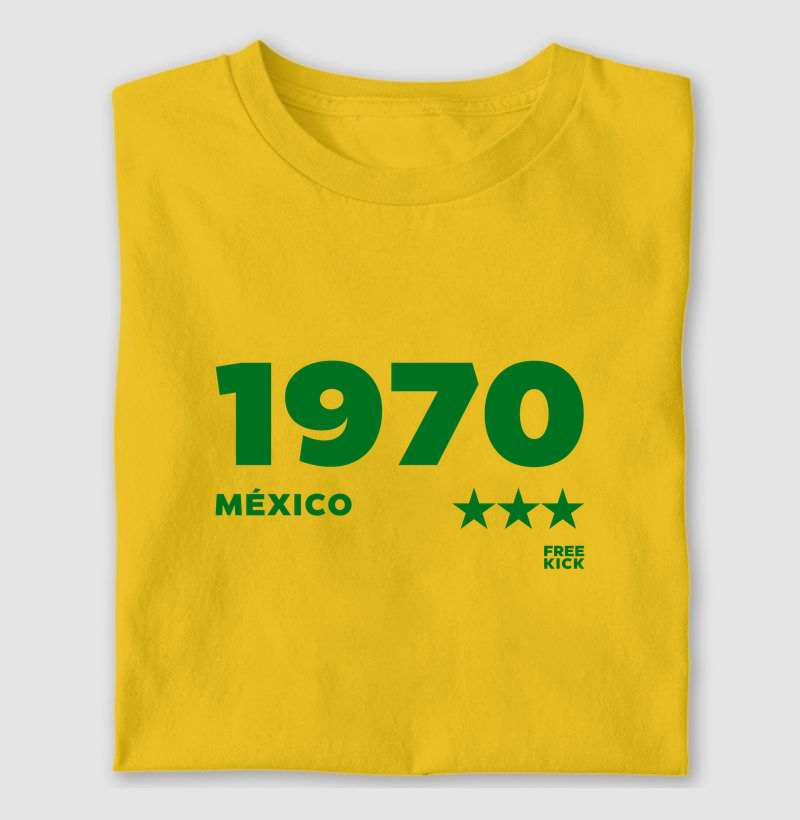 CAMISETA FREE KICK BRASIL 1970