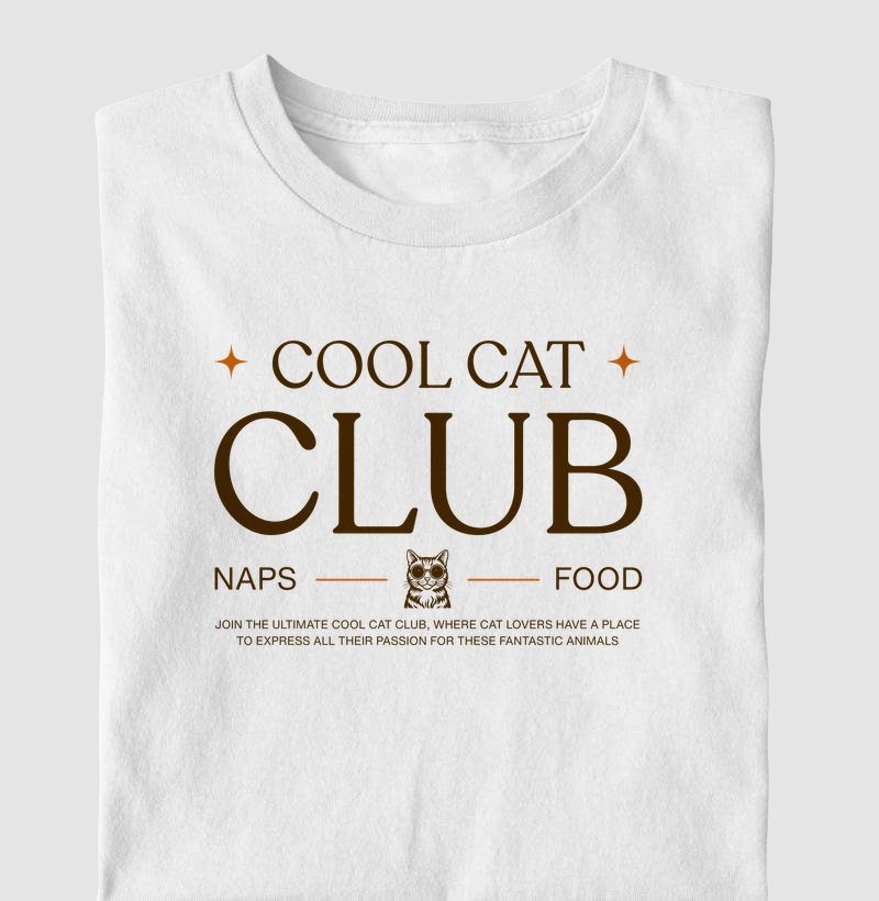 Camiseta Cool Cat Club