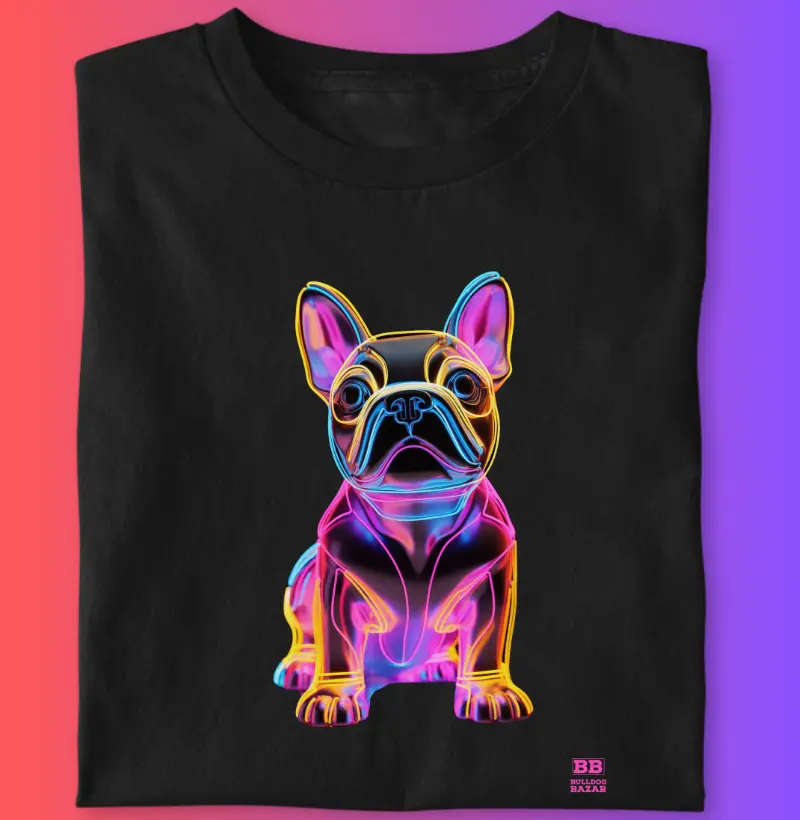 Camiseta Bulldog Frances "Neon"