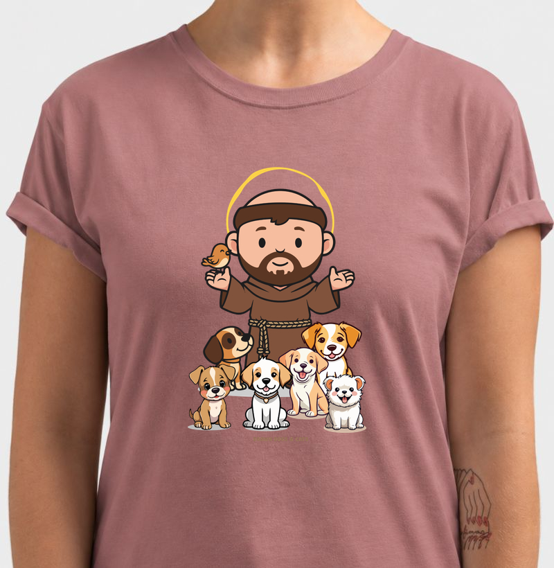 São Francisco e cachorrinhos