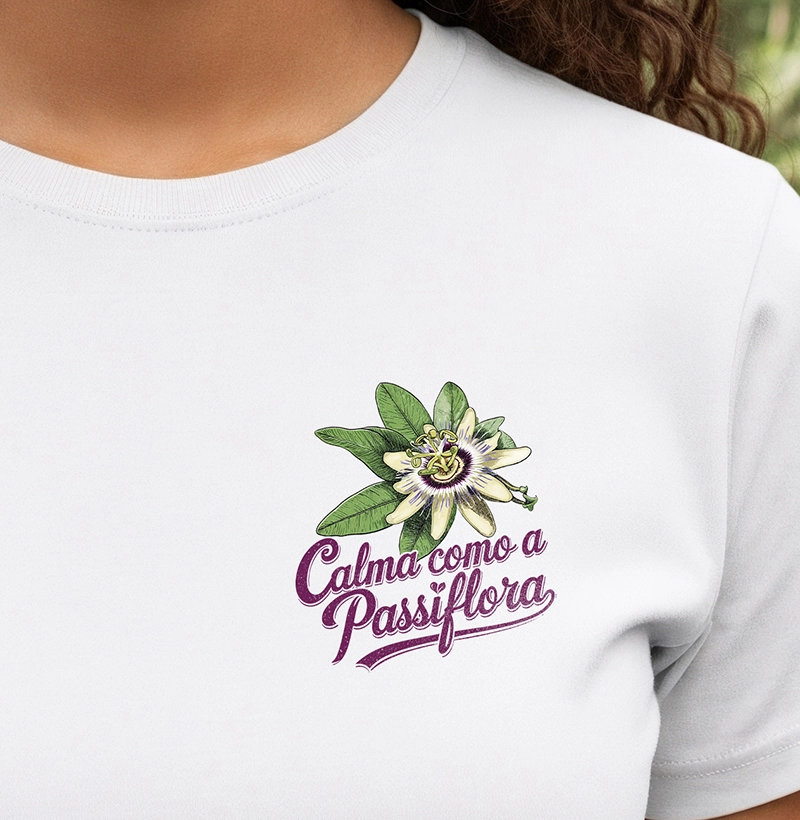 Calma como a Passiflora - Minimalista