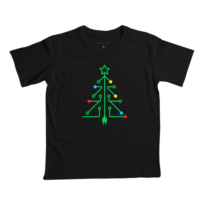 Conecte-se à Alegria – Árvore de Circuito - Camiseta Infantil