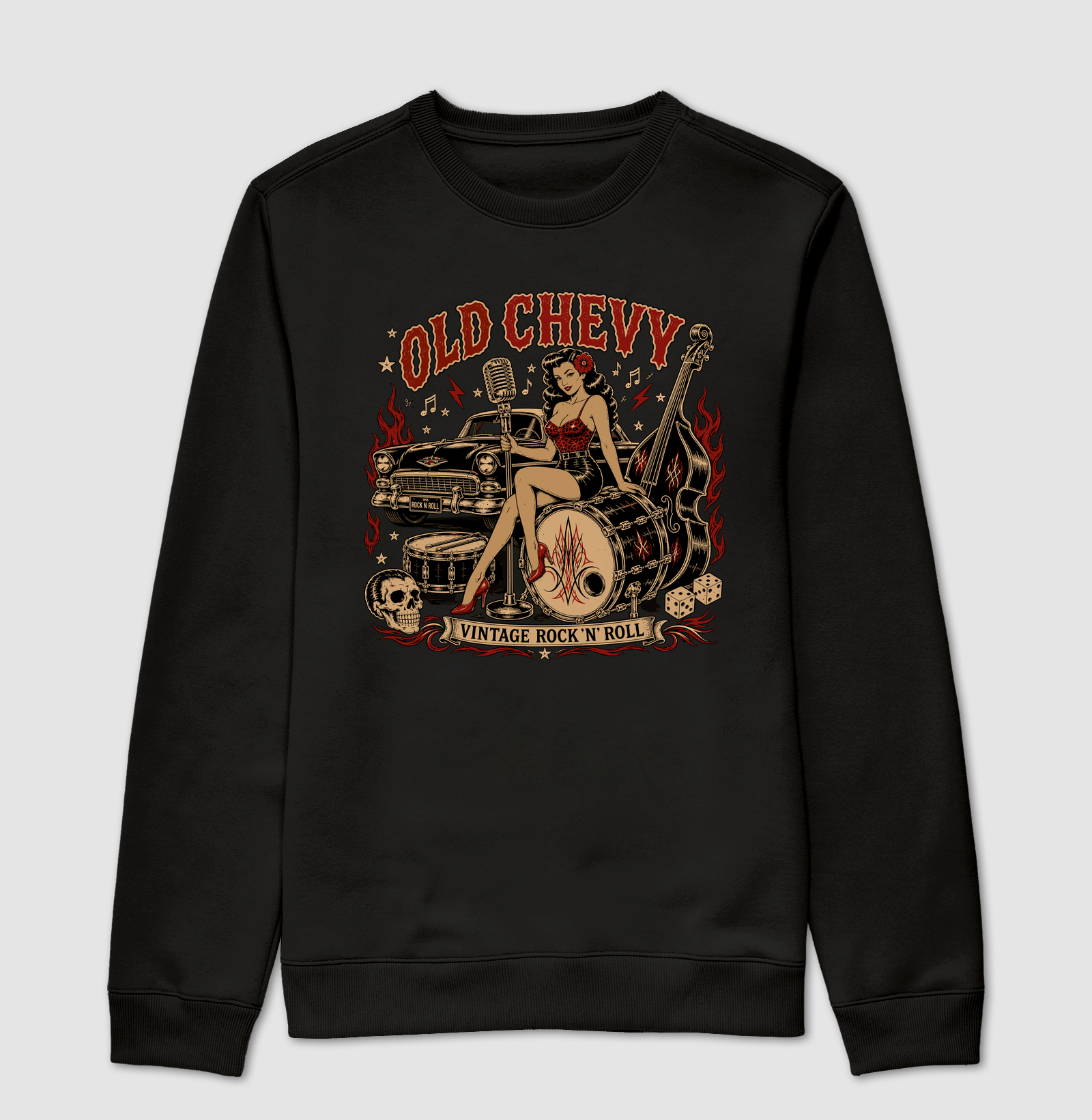 Garage Queen | Rebel Culture - Old Chevy - Suéter Moletom