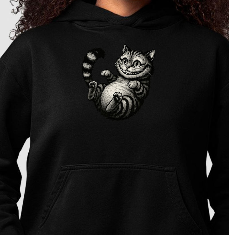 Gato Sorridente (Hoddie Moletom)