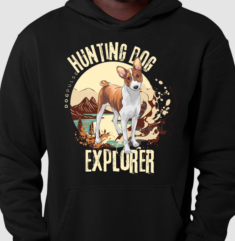 Hoodie Moletom Dog Pulse Hunting Dog Explorer – Adventure Awaits