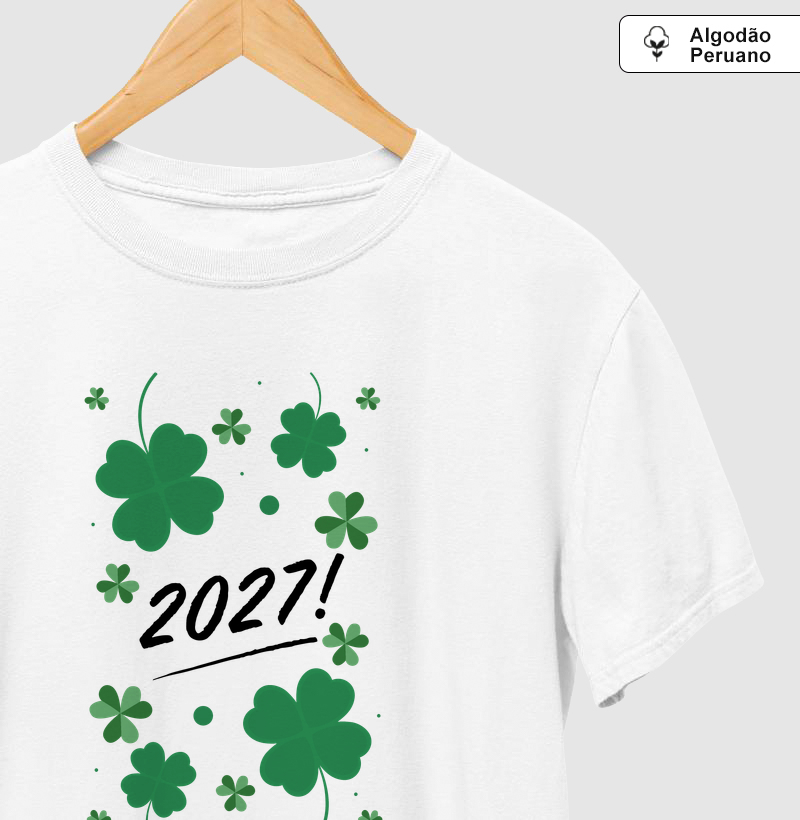 Camiseta Sorte 2027 – Trevos da Virada