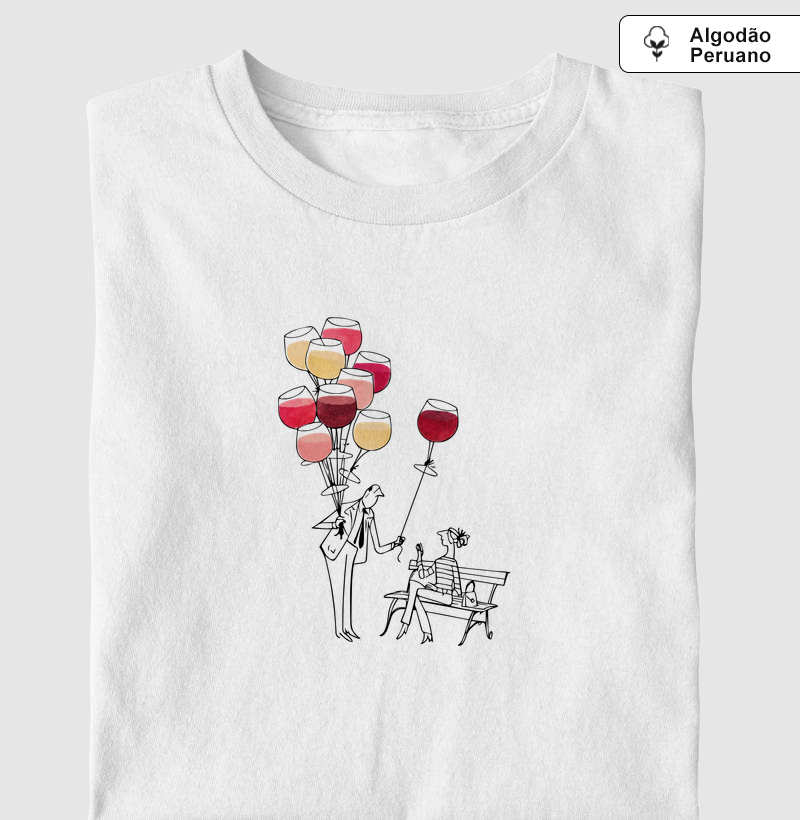Vendedor de Balões - Camiseta Algodão Peruano