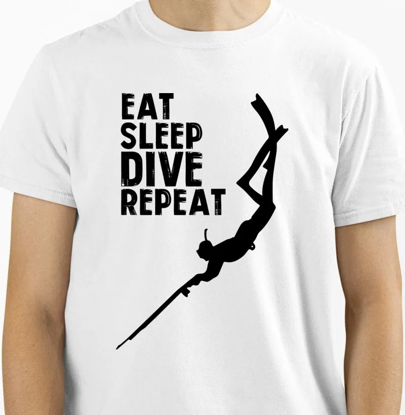 Camisa Eat, Sleep, Dive, Repeat