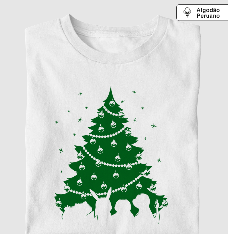 Arvore de Pokébola - Camiseta Algodão Peruano