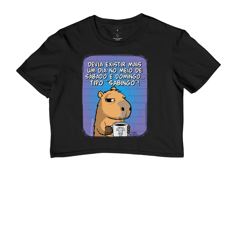 Camiseta Capivara Sabingo - Cropped