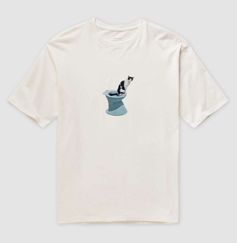 Gatíneo no Vaso Sanitário