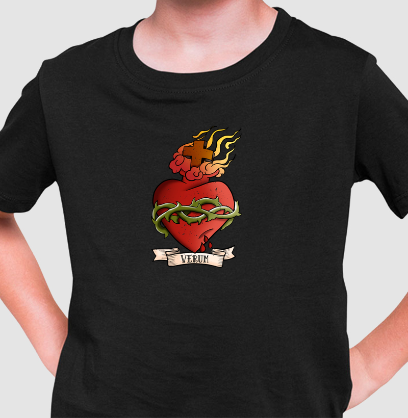 Camiseta Sagrado Coração infantil - Camiseta Infantil