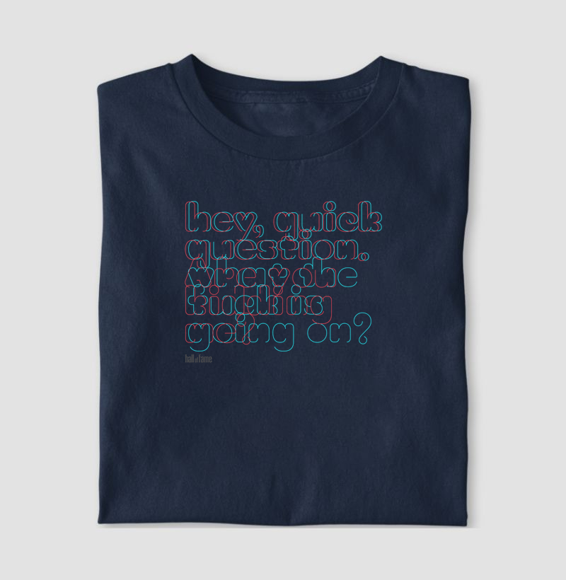 Camiseta estampada hall of fame -  what's fck is going on