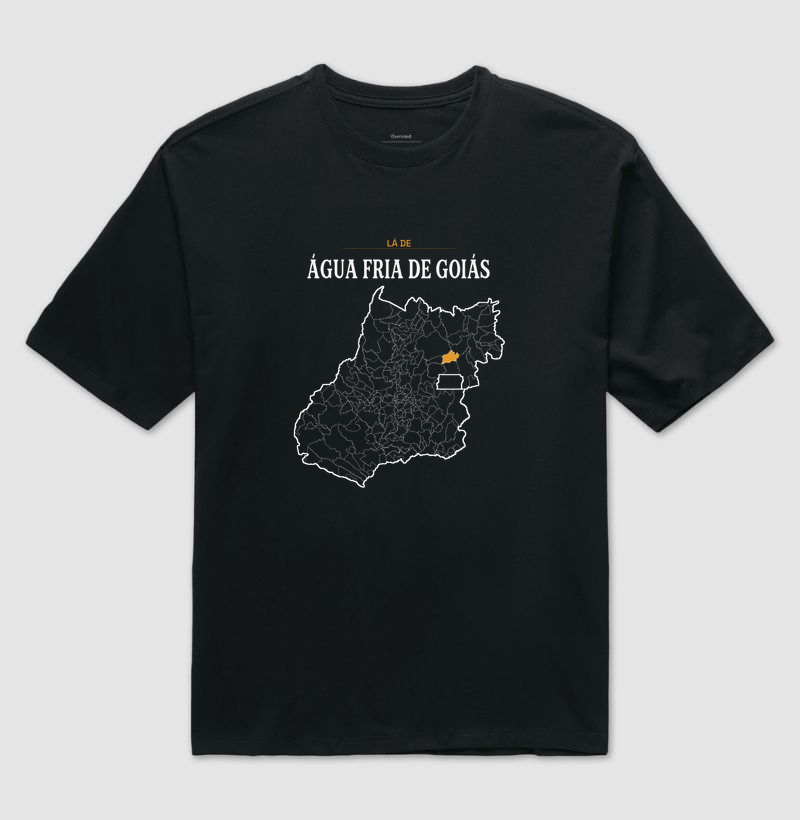 Água Fria de Goiás | Território GO - Camiseta Oversized