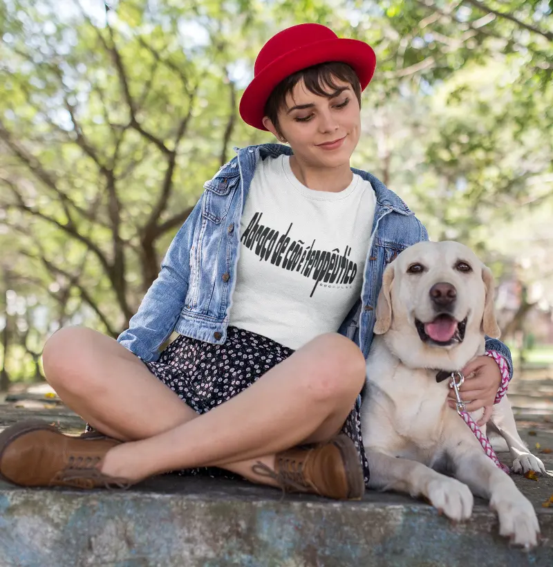 Camiseta Abraço de Cão é Terapêutico Dog Pulse