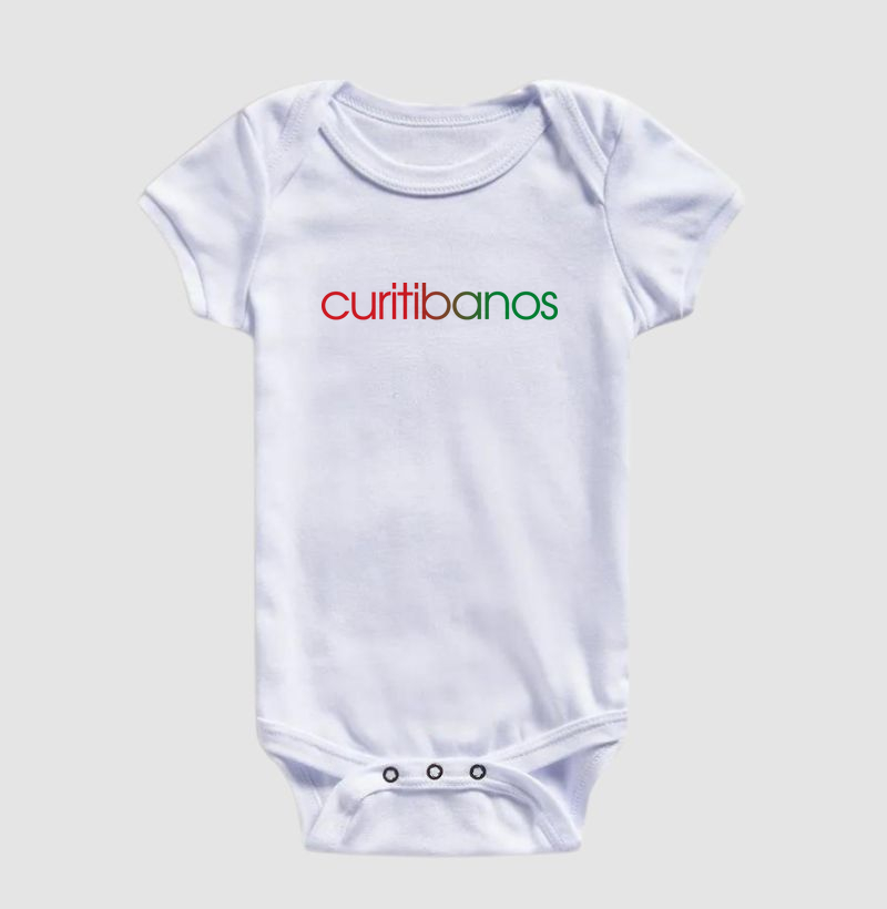 Body Infantil Curitibanos Cores da Bandeira