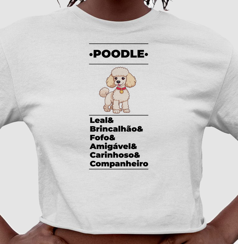 Cropped Feminino Poodle - Estampa Pet