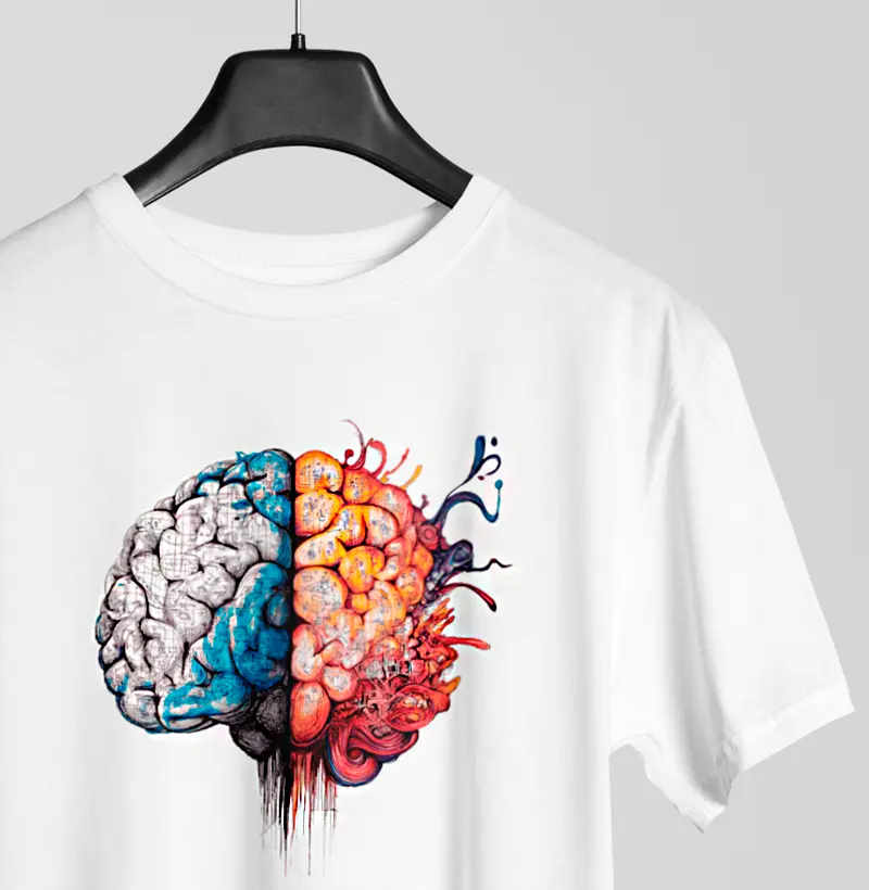 Camiseta - "2 Brains"