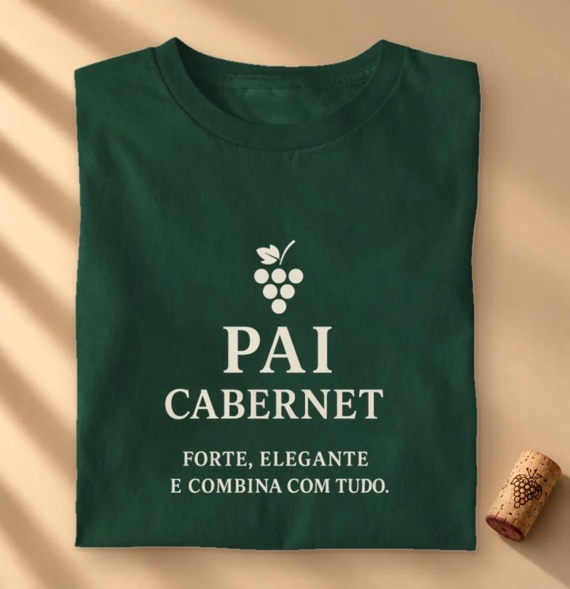 Camiseta Vinho - Pai Cabernet
