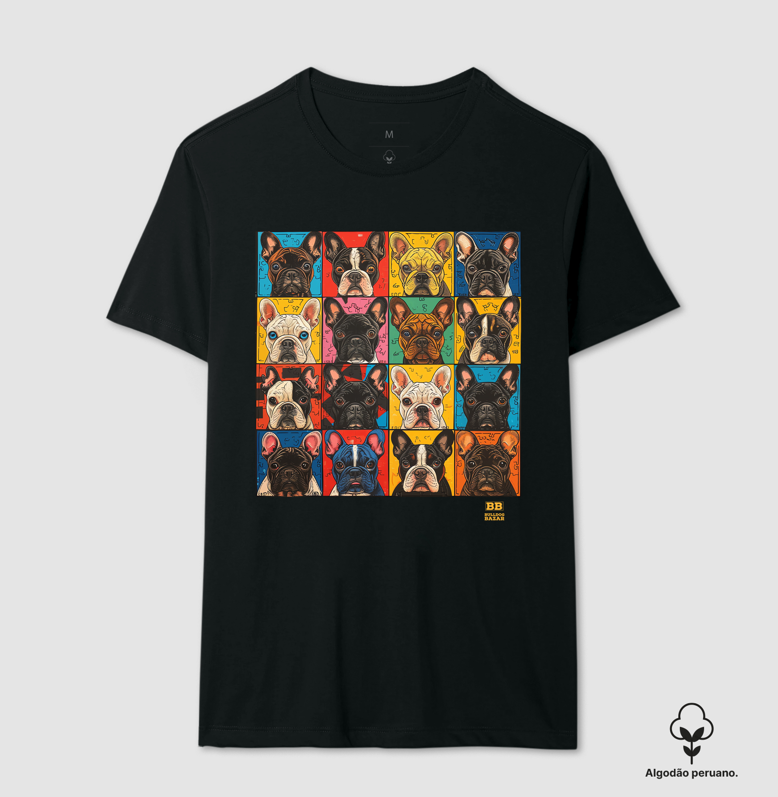 Camiseta Premium Bulldog Francês "Cãobada"