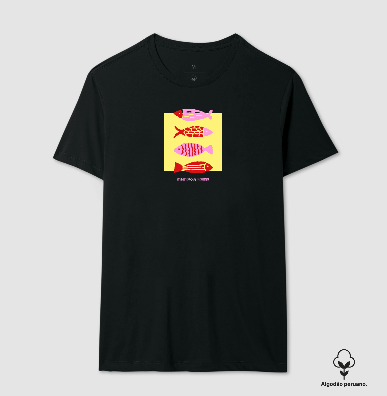Minicraque Fishing II - Camiseta Algodão Peruano