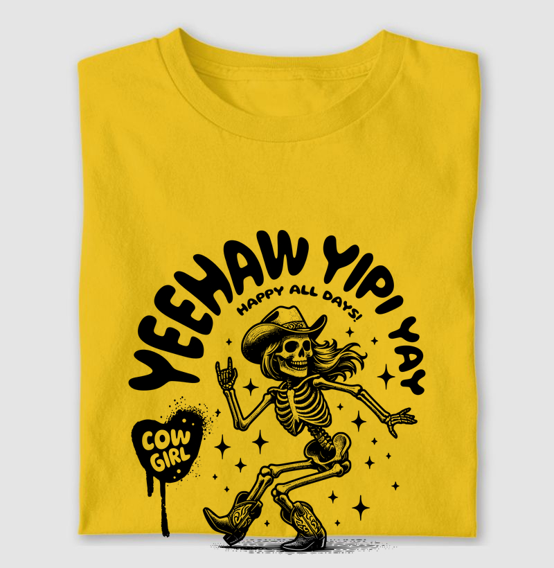 Camiseta Yeehaw Yipi Yay - Estilo Cowgirl