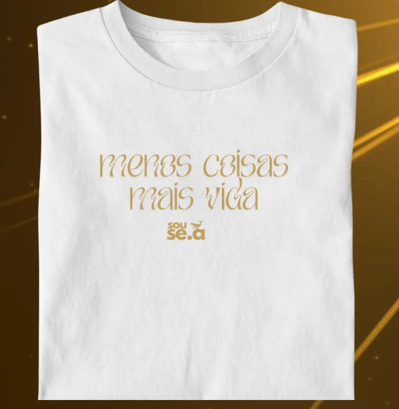 menos coisas mais vida