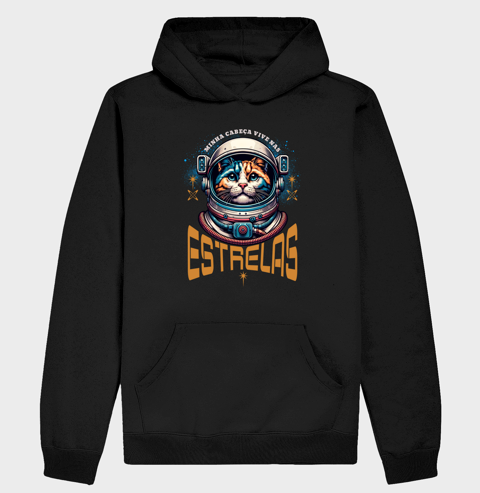 Minha Cabeça Vive nas Estrelas - Hoodie Moletom