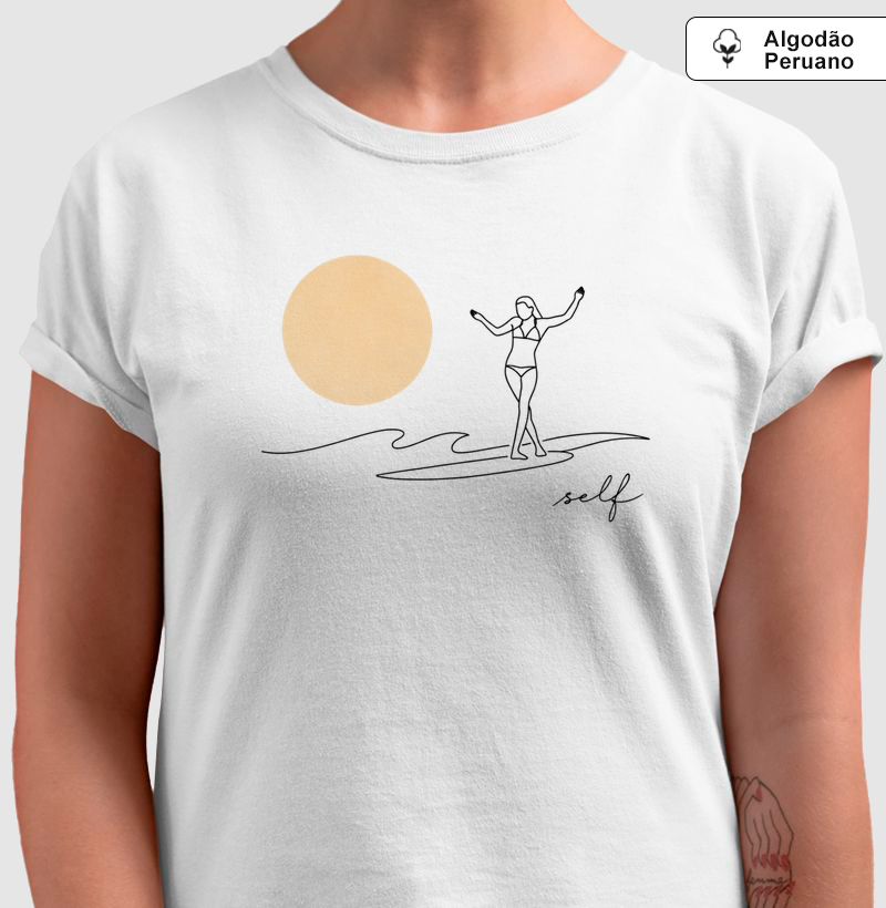 LONG ELEGANCE - Camiseta Algodão Peruano