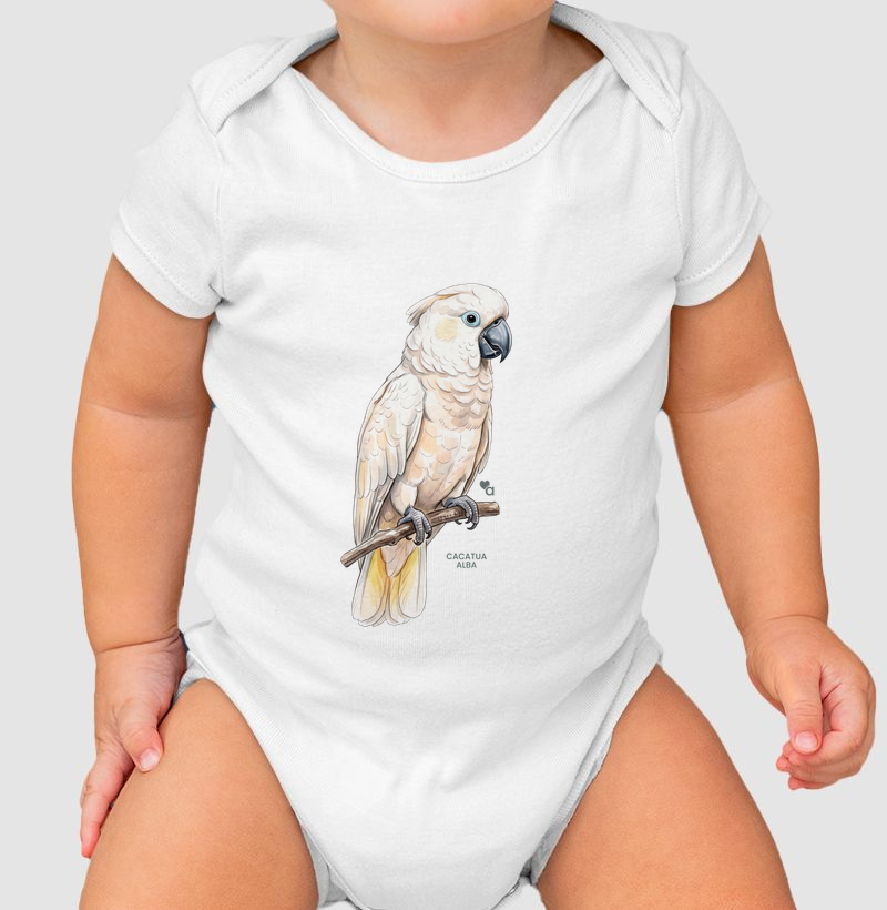 Aves - Cacatua Alba - Body Infantil