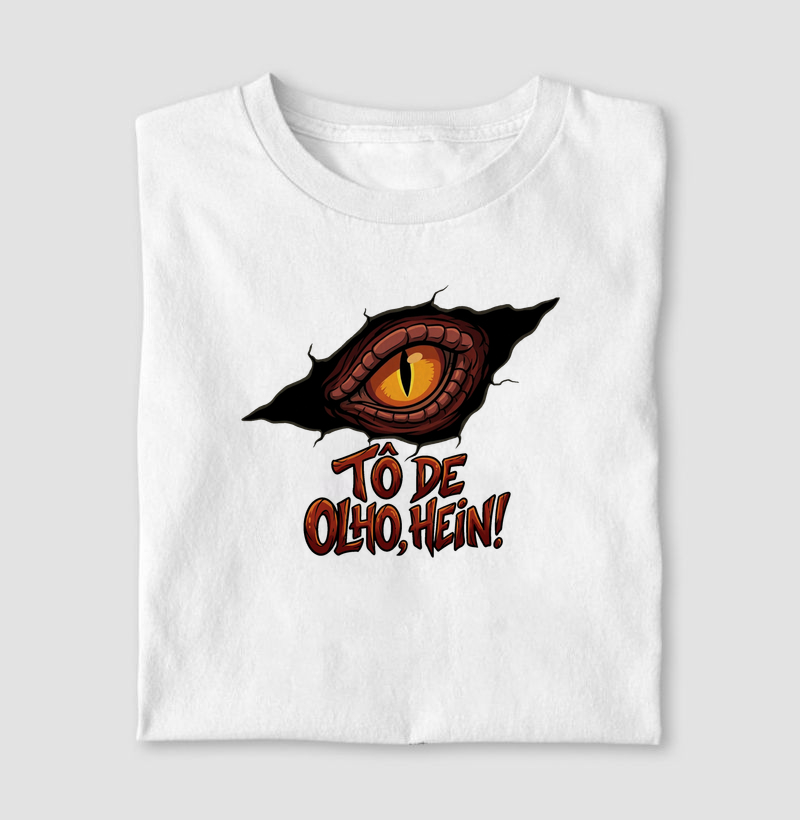 Camisa Algodão Estampada To De Olho Hein Premium Dinoloco