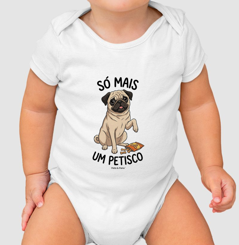 BODY BEBÊ PUG PETISCO