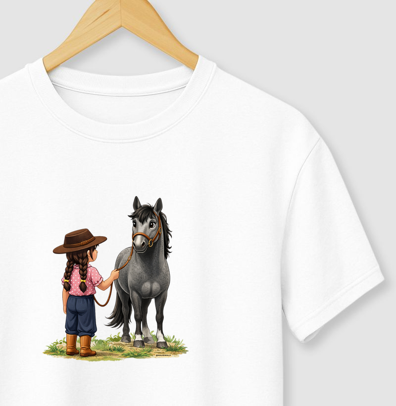 Menina castanha e Cavalo 1